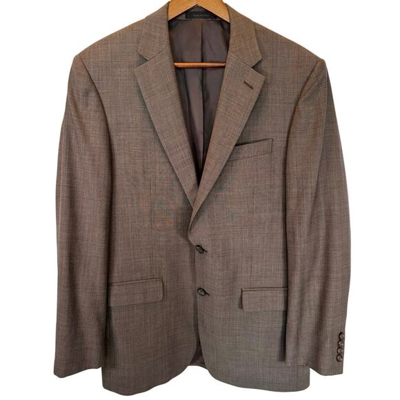 Lauren Ralph Lauren Men’s 40R Glen Plaid Wool Blazer Sport Coat Classic Gray - Picture 2 of 10